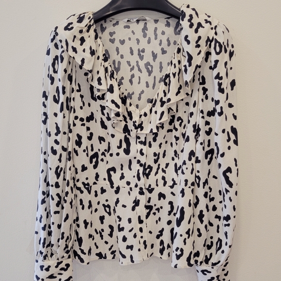 ZARA animal print top XS - Picture 6 of 11